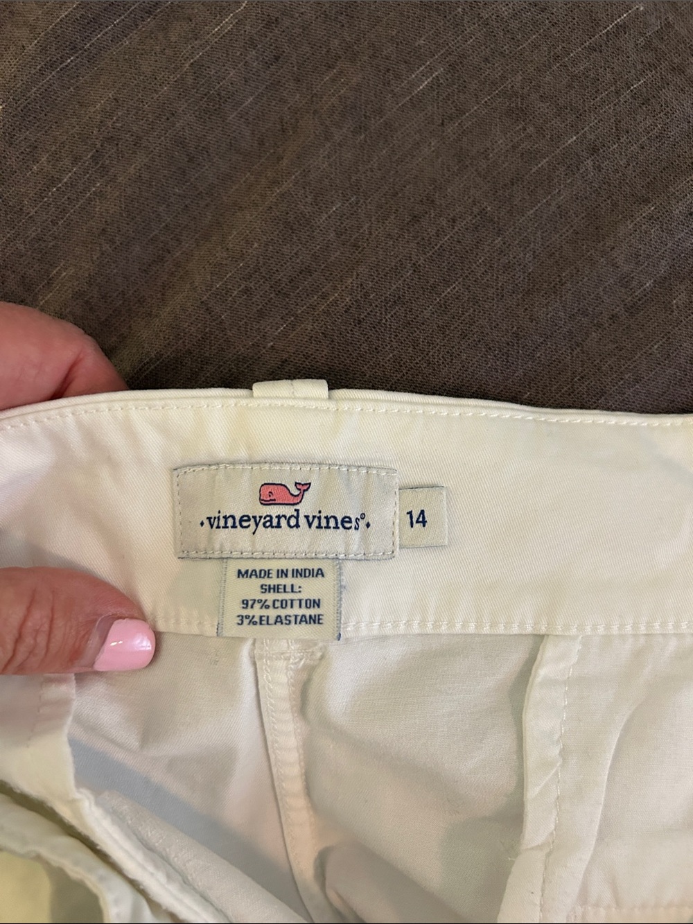 Vineyard Vines White Chino Bermuda Shorts - Picture 4 of 5